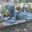 Sculpture in the Alice Munro Literary Garden in Wingham. Photo courtesy of Beth Ross.