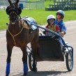 Steph Simmons, who is a childhood cancer fighter, tries her hand at harness racing.