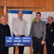 From left: Tom Prout, general manager and secretary treasurer of Ausable Bayfield Conservation Authority (ABCA); Ben Lobb, MP, Huron-Bruce; Rob Carnegie, GIS assistant and former beneficiary of the Career Focus program; and Dave Frayne, chairman, board of directors, ABCA.