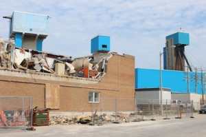 Sifto salt mine office damaged by F3 tornado. File photo.