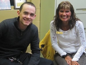 Friendly faces at the Recreation Centre in Exeter. Darcey Cook, Program & Events Assistant, and Jo-Anne Fields, Manager of Community Services for the Municipality of South Huron.